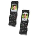 2x FRITZ!Fon C6 Schnurloses DECT Telefon schwarz