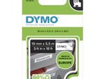 DYMO® Original D1-Schriftband "Hochleistung" für LabelManager™ 19mm x 5,5m - Polyester, permanent haftend - schwarz auf weiss