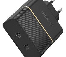 OtterBox 50 Watt Schnellladegerät mit Dualport USB-C (Schwarz)