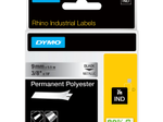 DYMO® Original IND-Schriftband für Rhino, Permanent Polyester - schwarz auf metallic