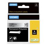 DYMO® Original IND-Schriftband für Rhino, Permanent Polyester - schwarz auf metallic
