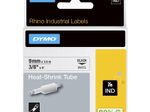 DYMO® Original IND-Heißschrumpfschlauch für Rhino, Polyolefin - schwarz auf weiss