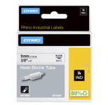 DYMO® Original IND-Heißschrumpfschlauch für Rhino, Polyolefin - schwarz auf weiss