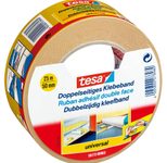 tesa universal doppelseitiges Klebeband 50 mm  x 25 m braun