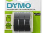 DYMO® Original Prägeband-StarterSet für OMEGA und JUNIOR, Plastik - 3 x glänzend schwarz