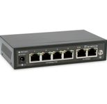LevelOne Switch 6 Fast Ethernet-Ports mit 4 PoE-Ports 60W (FEP-0631)