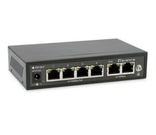 LevelOne Switch 6 Fast Ethernet-Ports mit 4 PoE-Ports 60W (FEP-0631)