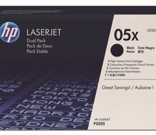 HP Original 05X Toner Doppelpack schwarz hohe Kapazität 2 x 6.500 Seiten (CE505XD)