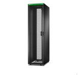 APC Easy Rack 600mm/48HE/1000mm mit Dach, Seitenwand, Rollen, Füßen und 4 Halterungen, ohne Boden, schwarz (ER6802)