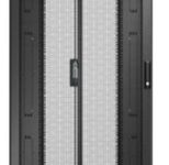 APC Easy Rack 800mm/42HE/1000mm mit Dach, Rollen, Füßen und 4 Halterungen, ohne Seitenteile, Boden, schwarz (ER8200)