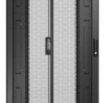 APC Easy Rack 800mm/42HE/1200mm mit Dach, Rollen, Füßen und 4 Halterungen, ohne Seitenteile, Boden, schwarz (ER8220)