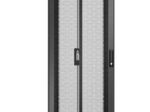 APC Easy Rack 600mm/48HE/1200mm mit Dach, Rollen, Füßen und 4 Halterungen, ohne Boden, ohne Seitenwand, schwarz
