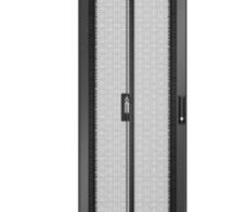 APC Easy Rack 600mm/48HE/1200mm mit Dach, Rollen, Füßen und 4 Halterungen, ohne Boden, ohne Seitenwand, schwarz