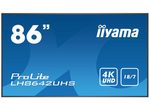 iiyama ProLite LH8642UHS-B3 Signage Display 217 cm (86 Zoll) 4K-UHD, IPS-Panel, 500cd/m², 18/7, LAN, Android