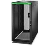 APC Easy Rack 600mm/24HE/1000mm mit Dach, Seitenwand, Rollen, Füßen und 4 Halterungen, ohne Boden, schwarz (ER6402)
