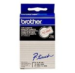 Brother Original P-Touch Farbband rot auf weiß (TC-202)