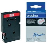 Brother Original P-Touch Farbband rot auf weiß (TC-292)