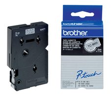 Brother Original P-Touch Farbband schwarz auf transparent (TCM-91)
