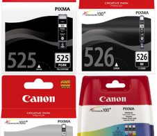 Canon Original CLI-526 + PGI-525 Druckerpatronen 6erMultipack - BK/C/M/Y/GY/BK 5x9ml / 1x19ml
