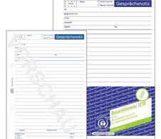 Avery Zweckform Gesprächsnotiz A5 aus Recycling Papier - 50 Blatt