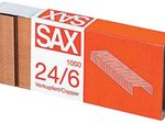 SAX Heftklammern 24/6 verkupfert - 1.000 Stück