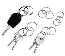 WEDO Schlüsselring silber - 15 Stück