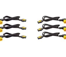 APC AP8702R-WW Stromkabel-Set (je 6), verriegelbar, C13 auf C14 (90 Grad), 0,6 m