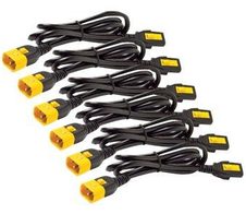 APC AP8702S-WW Stromkabel-Set (je 6), verriegelbar, C13 auf C14 (90 Grad), 0,6 m