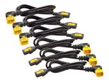 APC AP8704R-WW Stromkabel-Set (je 6), verriegelbar, C13 auf C14 (90 Grad), 1,2 m