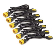 APC AP8704S-WW Stromkabel-Set (je 6), verriegelbar, C13 auf C14, 1,2 m