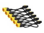 APC AP8712S Stromkabel-Set (6 Stück), mit Verriegelung, C19 auf C20, 0,6 m