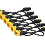 APC AP8712S Stromkabel-Set (6 Stück), mit Verriegelung, C19 auf C20, 0,6 m