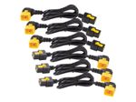 APC AP8716R Stromkabel-Set (6 Stück), C19 auf C20 (90 Grad), 1,8 m