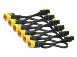 APC AP8716S Stromkabel-Set (6 Stück), mit Verriegelung, C19 auf C20, 1,8 m