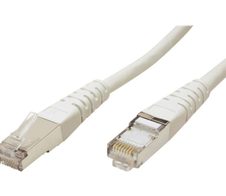 Roline Patch-Kabel RJ-45 (M) zu RJ-45 (M) 30 cm SFTP CAT 6a grau (21.15.1310)