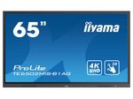 iiyama ProLite TE6502MIS-B1AG Interaktiv LCD Touchscreen-Display 165,10cm (65") 4K UHD mit integrierter Software