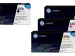 HP Original 650A Toner 4er Set schwarz, cyan, magenta, gelb