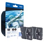 Brother Original LC-985 Druckerpatronen Doppelpack schwarz 2 x 300 Seiten (LC985BKBP2)