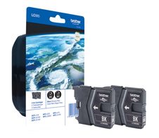 Brother Original LC-985 Druckerpatronen Doppelpack schwarz 2 x 300 Seiten (LC985BKBP2)