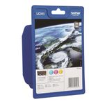 Brother Original LC-985 Druckerpatronen 3er Multipack C/M/Y 260 Seiten (LC985RBWBPDR)