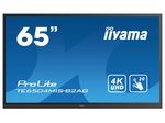 iiyama ProLite TE6504MIS-B2AG Interaktiv LCD Touchscreen-Display 163,9cm (65") 4K UHD mit integrierter Software