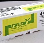 Kyocera Original TK-580Y Toner gelb 2.800 Seiten (1T02KTANL0) für ECOSYS P6021cdn, FS-C5150DN