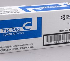 Kyocera Original TK-580C Toner cyan 2.800 Seiten (1T02KTCNL0) für ECOSYS P6021cdn, FS-C5150DN