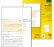 sigel SEPA-Überweisung/Zahlschein Bankformulare ZV570 - 100 Stück