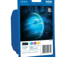 Brother Original LC-1280XL Druckerpatronen 3er Multipack C/M/Y 3.600 Seiten (LC1280XLRBWBPDR)