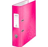 LEITZ Ordner pink Karton 8,0 cm - DIN A4