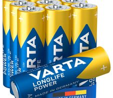 VARTA Batterien LONGLIFE Power Mignon AA 1,5 V - 10 Stück