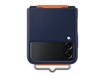 Silicone Cover mit Strap EF-GF711 für das Galaxy Z Flip3 5G (Navy)