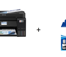 Epson EcoTank ET-4850 Tintenstrahl-Multifunktionsgerät + Original Set Nachfülltinte