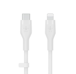 Belkin BoostCharge Flex USB-C Kabel mit Lightning Connector (2m, Weiß)